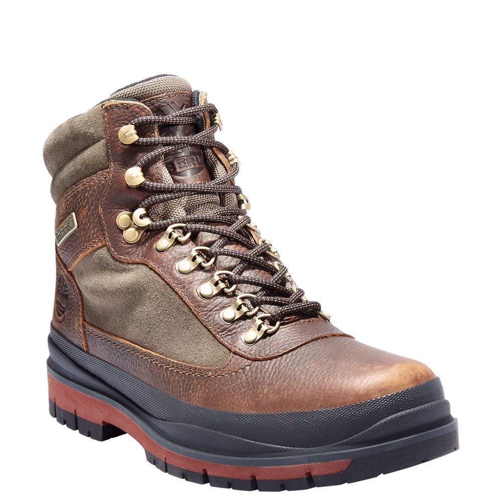 Timberland Mens Snow Boots Field Trekker Waterproof - Brown - India NU3816504